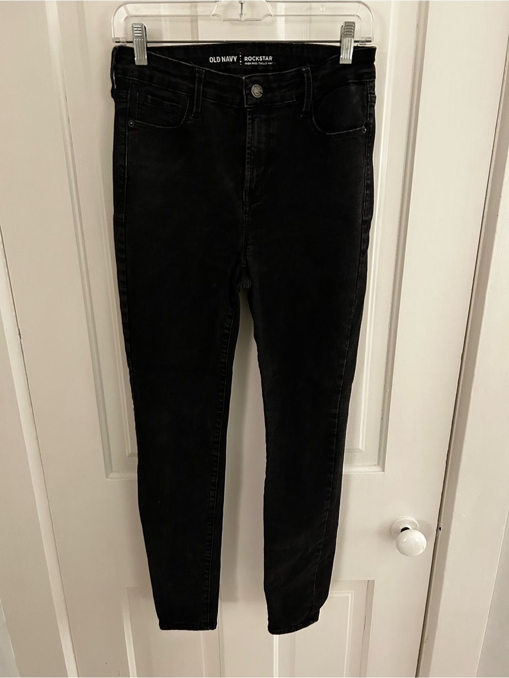 Old Navy Black Skinny Women's Jeans - High Rise Rockstar